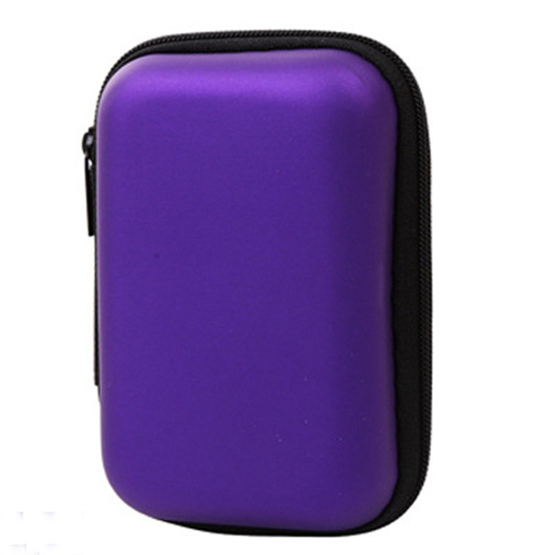 Headphones Storage Box USB Hard Case Earphone Bag Key Coin Bags Waterproof SD Card Cable Earbuds Holder Box round square shape - Image 6
