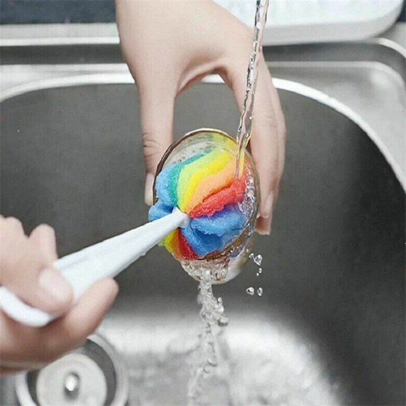 Kitchen Cleaning Tool Sponge Brush For Wineglass Bottle Coffee Tea Glass Cup - 图片 9