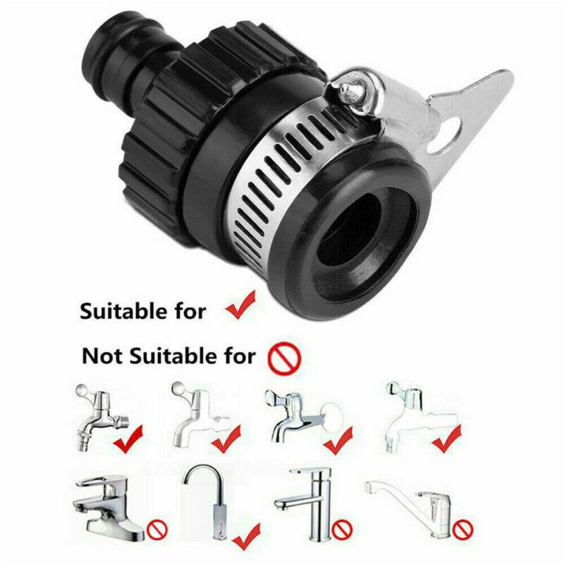 Universal Tap Connector Adapter Mixer Kitchen Garden Hose Pipe Joiner laps UK - Image 10