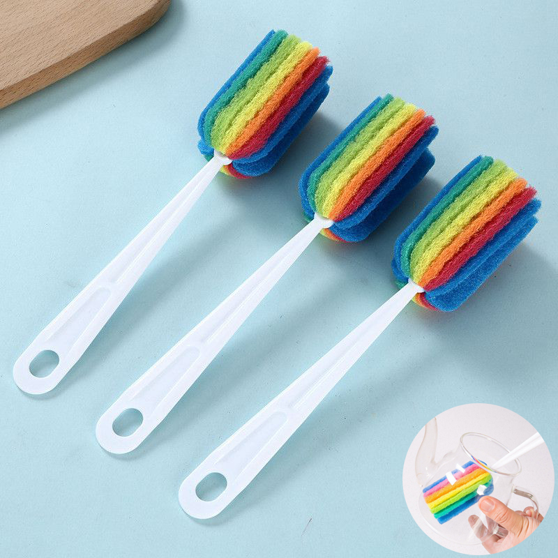 Soft Sponge Brush Bottle Cup Wine Glass Washing Cleaning Kitchen Cleaner - 图片 14