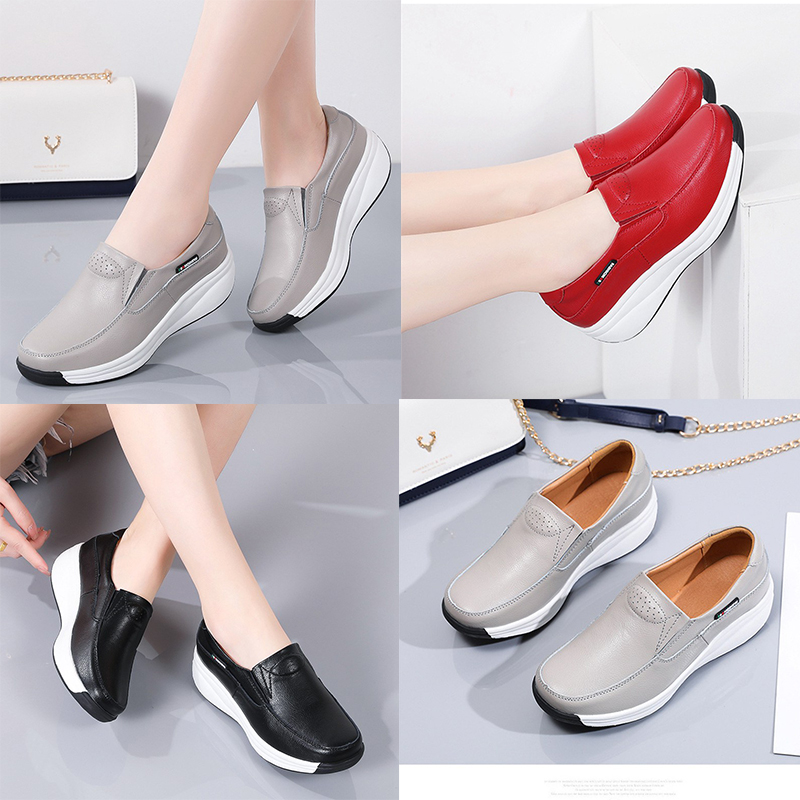 Cross-Border Platform Shoes for Women 2024 Spring and Summer New Slip-on Low-Cut Loafers Rocking Shoes Versatile Single-Layer Shoes Women - 图片 21