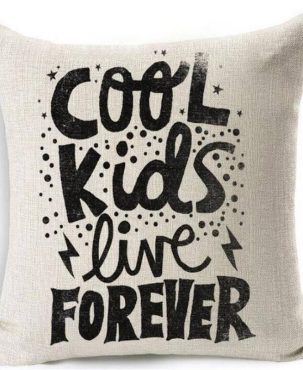 letter Cotton Linen Cushion Cover Throw Pillow Case Sofa Home Decoration 18"