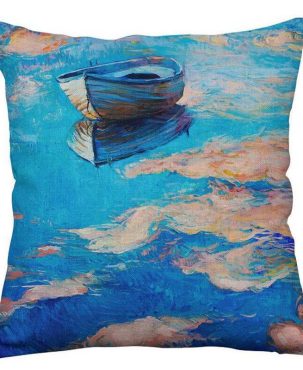 Simple Abstract cloud Cotton Pillow Case Throw Pillowcase Cotton Linen Printed Pillow Covers Office Home