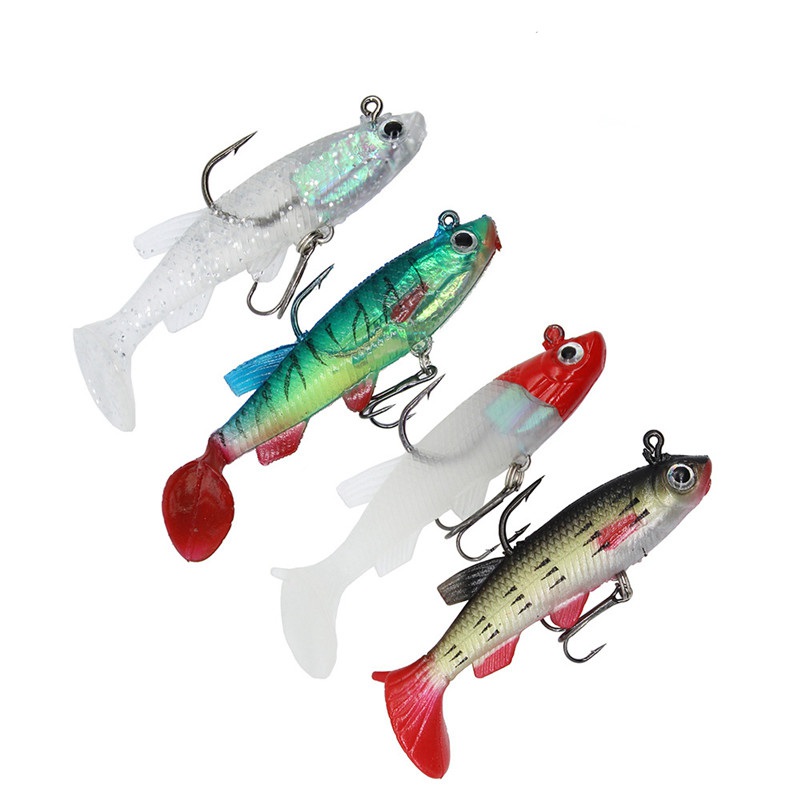 Shoal Shad ,2 Full Lures Per Packet , 14g Weedless Bass Sea Fishing Lures