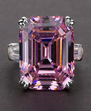 Pretty 925 Silver Rings Cubic Zircon Women Anniversary Rings Sz 6-10