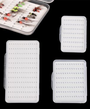 28055 Leo/Leo [Transparent Ultra-Thin Fly Hook Box] Fly Fishing Fishhook Box Hook Box Fishing Gear Wholesale and Export
