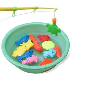 Magnetic Fishing Game Toy Rod 10 Fish Hook Catch Kids Childern Bath Time Gift