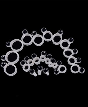 14Pcs Fishing Rod Wire Ring Silicone Fishing Line Guide Ring Different Size