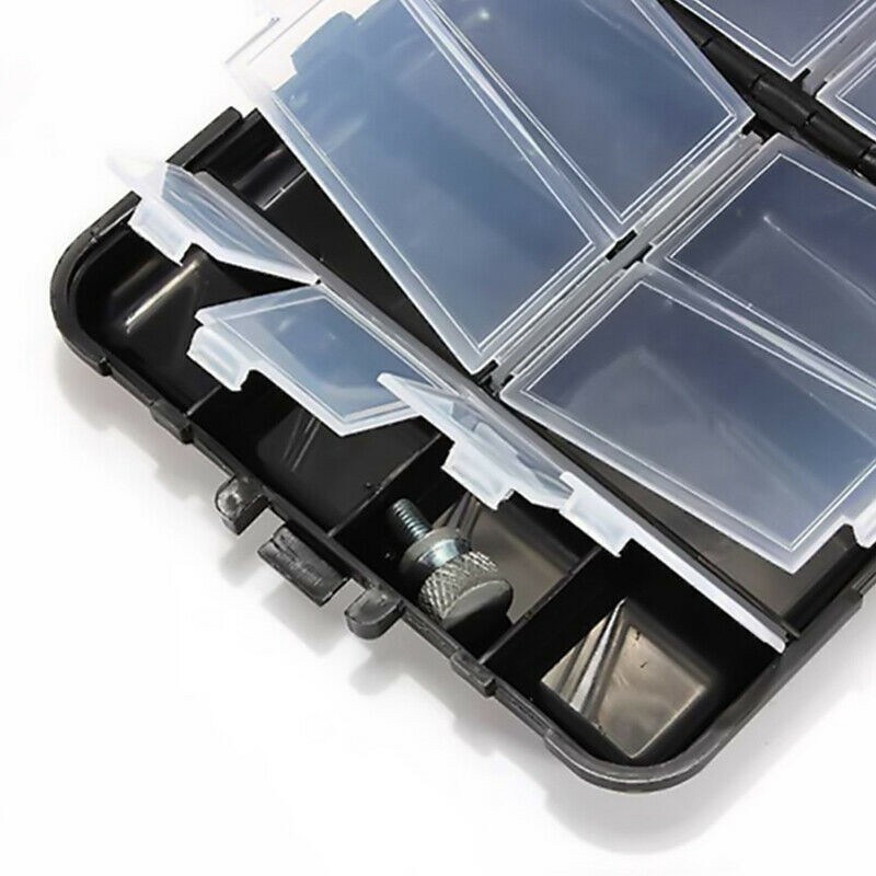 26 grid black mini fishing tackle box fish hook fishing tackle storage box - Image 3