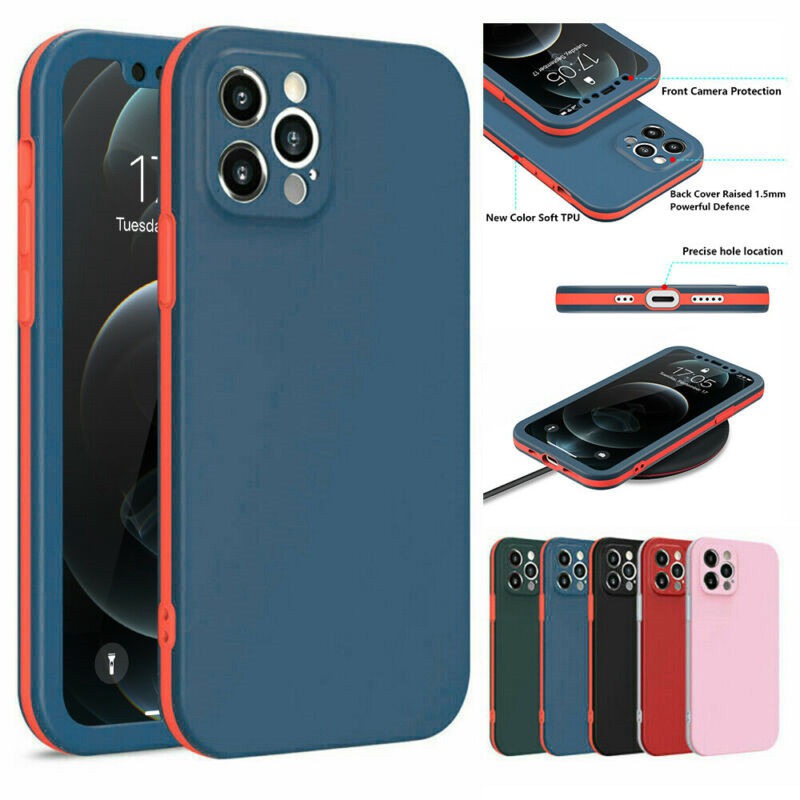 Full Body Hybrid Shockproof 360 Case Cover For iPhone 13 12 Pro Max 11 XR SE 7 8