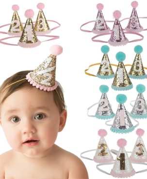 New European and American Children's Hair Accessories Creative Popular Birthday Party Hat Baby Hair Band Shooting Props Princess Headdress
