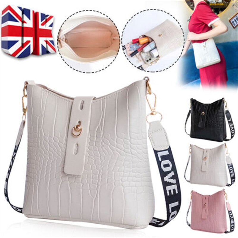 Ladies Cross Body Messenger Bag Women Shoulder Over Bags Faux Leather Handbags