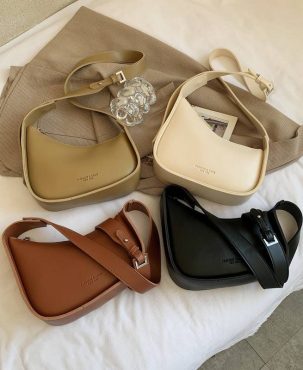 Luxury Crossbody Bags For Women 2024 Leather Lemon Color Shoulder Bag Women Casual Satchels Wide Straps Fashion Bag Handbag