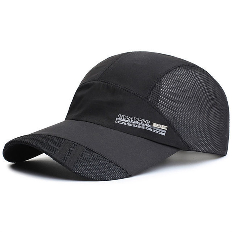 Hat Men's Spring and Summer Lightweight Sun-Poof Peaked Cap Breathable Outdoor Leisure Fishing Sun Protection Baseball Sun Hat