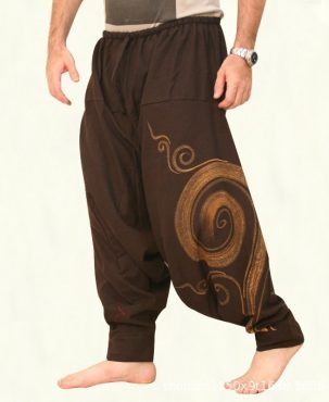 Amazon Hot Men's Clothing EBay Men's Fashion Baggy Pants Solid Color Loose Printed Casual Trousers One Piece Dropshipping