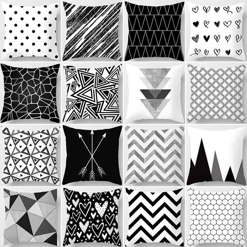2024shopee Popular Household Supplies Sofa Pillow Cases Modern Minimalist Geometric Abstract Throw Pillowcase Cushion Cover