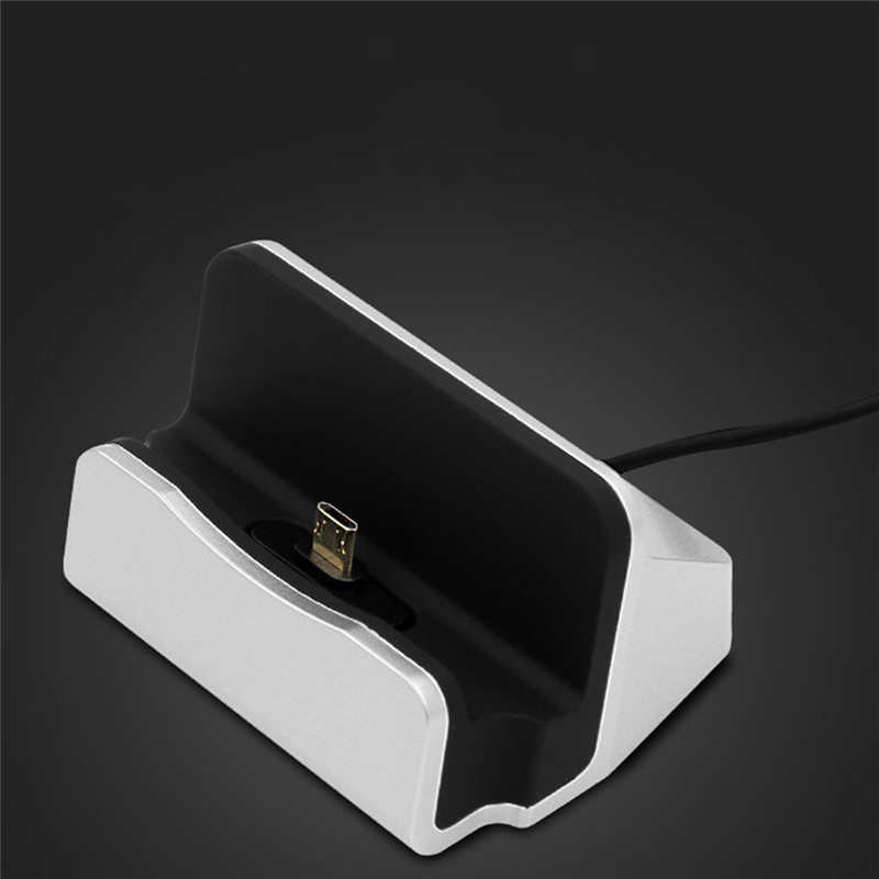 For iPhone X 8 7 6 USB Cable Sync Cradle Charger Base For Xiaomi Android Type C Samsung Stand Holder Charging Base Dock Station - Image 3