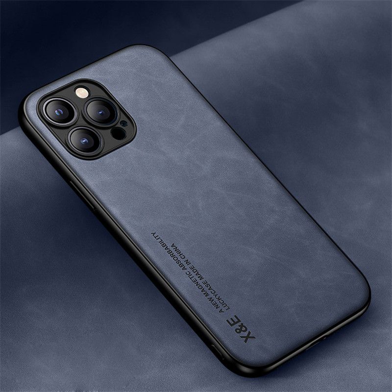 For iPhone 14 13 12 Pro Max 11 XR ShockProof Magnetic Leather Black Case Cover - Image 3