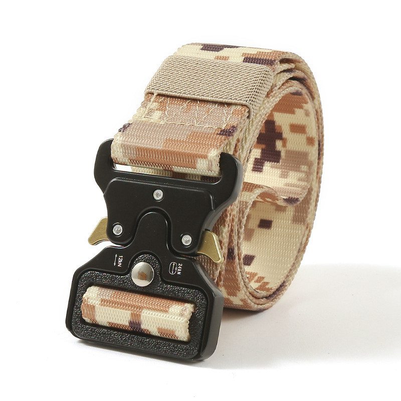 Men's Belt Army Outdoor Hunting Tactical Multi Function Combat Survival Marine Corps Canvas For Nylon - 图片 3