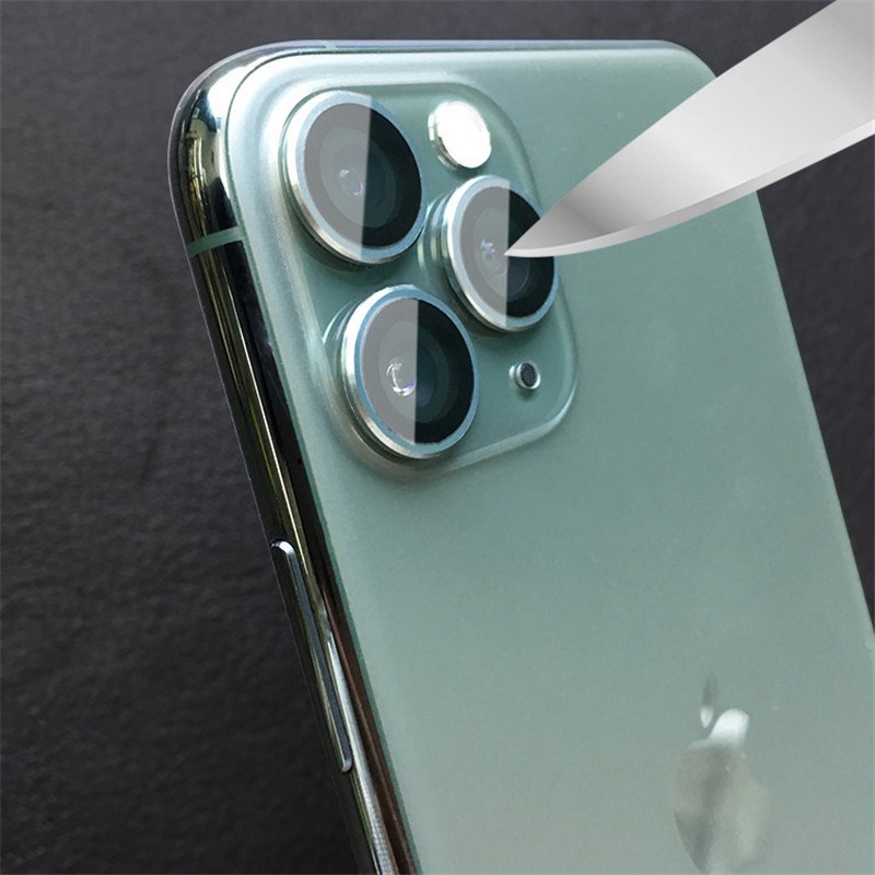 For iPhone 13 Pro Max Metal Ring + Tempered Glass Camera Lens Screen Protector - Image 3