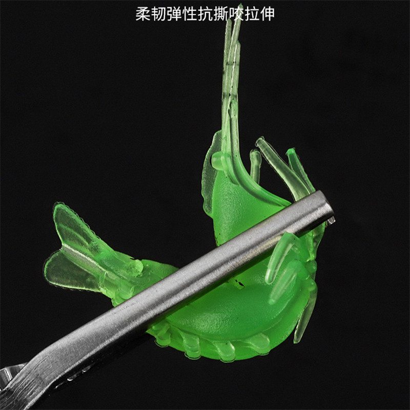 Luminous Shrimp Silicone Artificial Bait Simulation Soft Prawn With Hooks Carp Wobbler For Fishing Tackle/Lure/Accessories Sea - Image 3