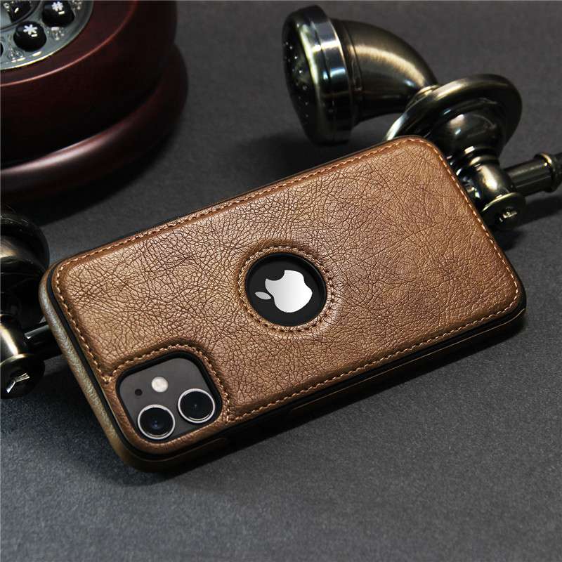 For iPhone 13 12 Pro Max Case Slim Leather Luxury Thin Shockproof Cover Casus - Image 4