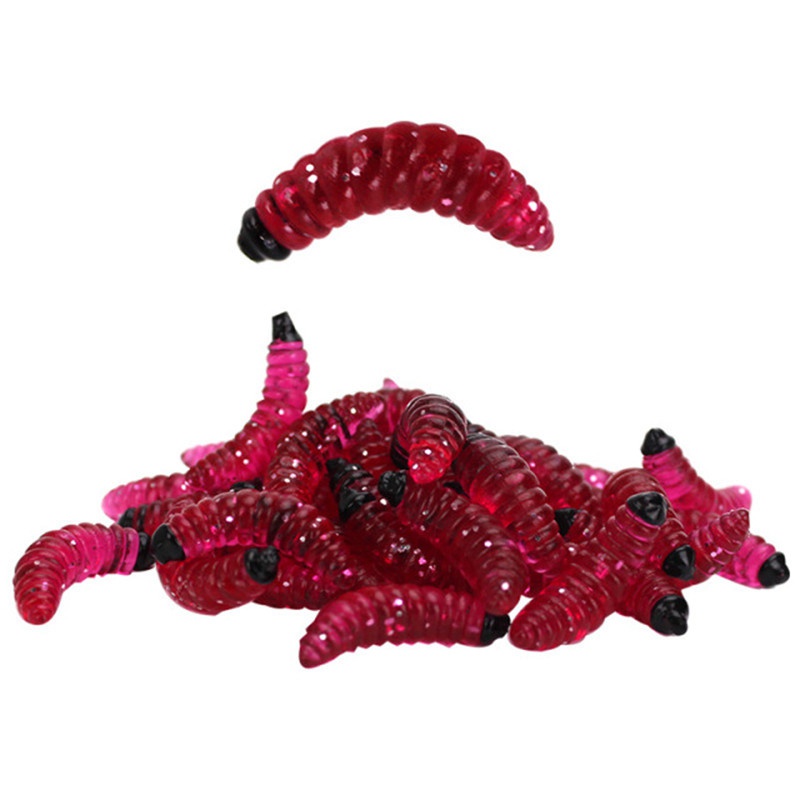 50Pcs Fishing Bait Worm Larva Floating Soft Bait Silica gel Artificial Bait Jigging Wobblers Bass Carp Pesca Fishing Tackle Lure - Image 3