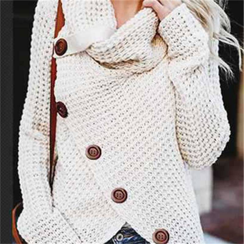 2024 Autumn Winter Sweater Ol Commuter Amazon Amazon Turtleneck Cardigan Solid Color Sweaters Women's Clothing One Piece Dropshipping - 图片 3