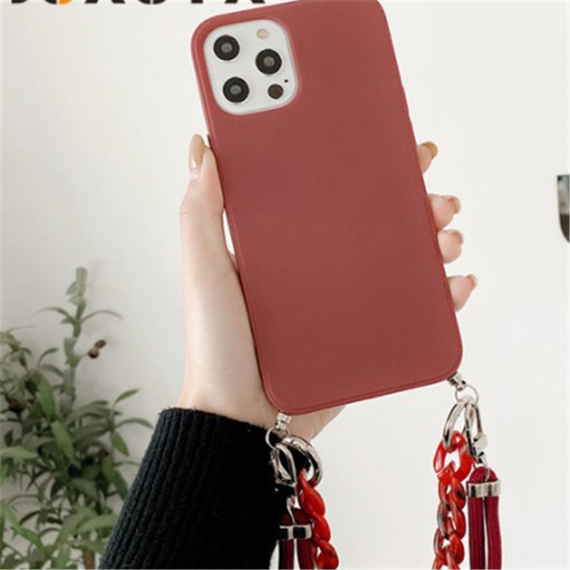 INS Crossbody Lanyard Necklace Marble Chain Silicone Case for Iphone 13 12 Mini 11 Pro XS Max XR X 8 7 6S 6 Plus SE 2020 Cover - Image 4