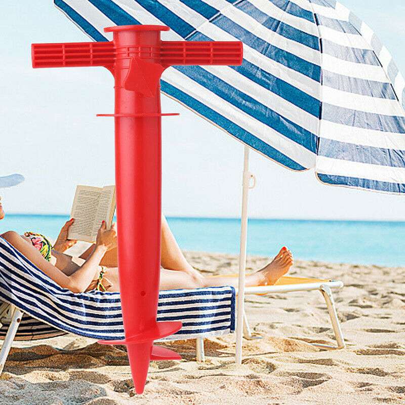 Adjustable Sun Beach Umbrella Stand Fishing Parasol Ground Anchor Holder - Image 3