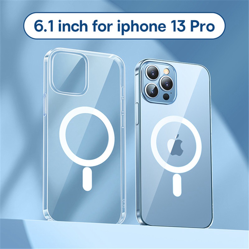 Transparent Magnetic Phone Case for iPhone 13 Pro Max 13pro Wireless Charging Cover For iPhone 12 12 Pro Max Magnet Case - Image 5