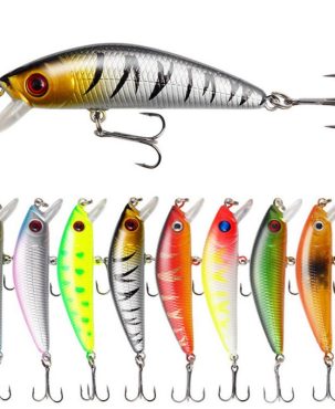 1 PCS 7.5g/7cm Fishing Lures Minnow Wobbler Floating Bass Trolling Artificial Hard Bait Crankbait Carp Pesca Fishing Tackle