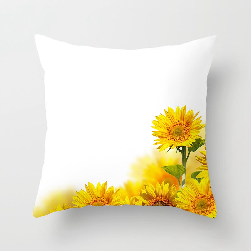 Spring and Summer New Sunflower SUNFLOWER Pillow Cover Home Sofa Cushion without Core Flower Cushion Cover - Image 4
