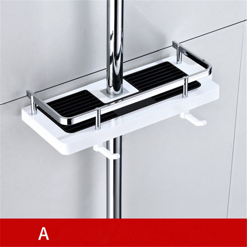 Bathroom Shelf Shower Pole Caddy Rack Storage Organiser Tray Holder Accessories. - 图片 4
