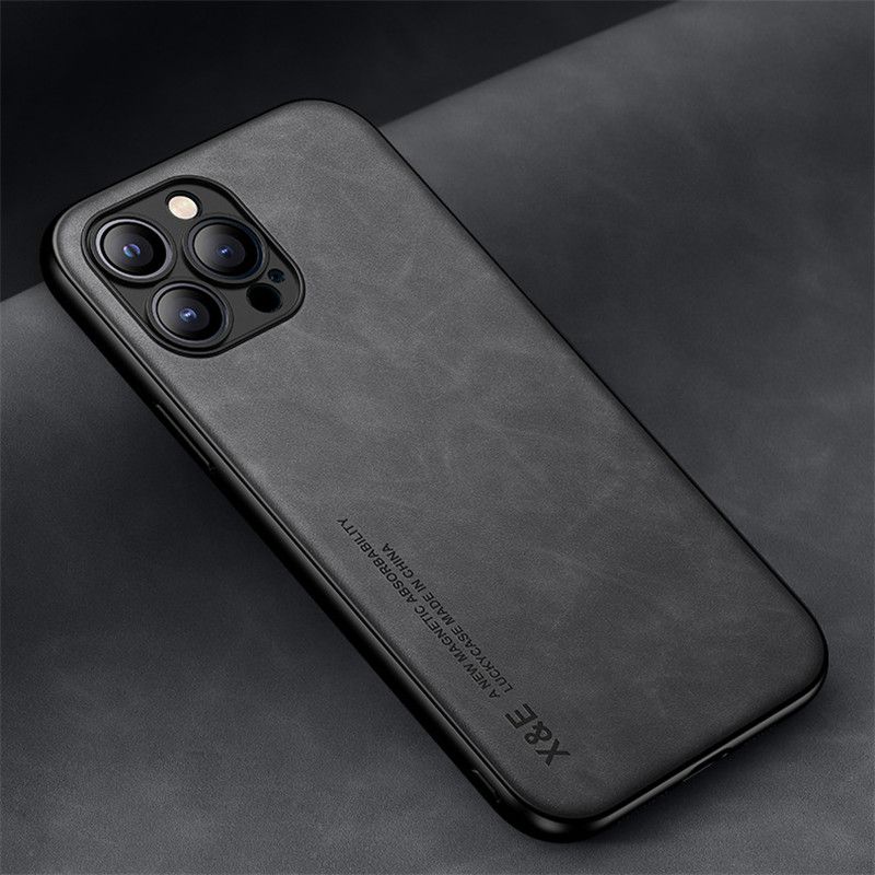 For iPhone 14 13 12 Pro Max 11 XR ShockProof Magnetic Leather Black Case Cover - Image 5