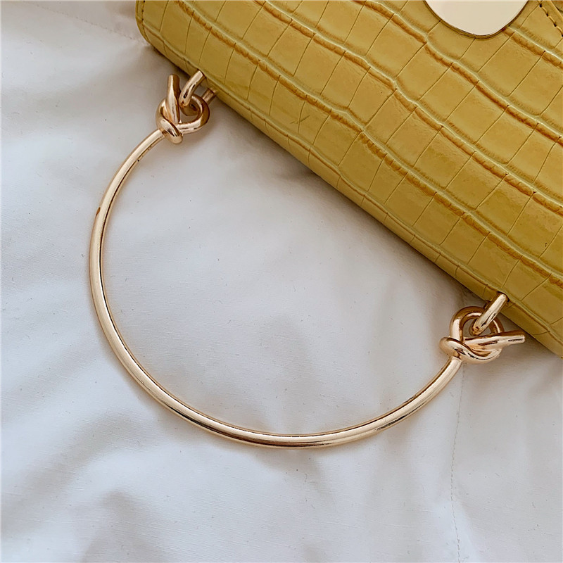 Stone pattern PU Leather Crossbody Bags For Women 2024 Mini Shoulder Messenger Bag With Metal Handle Lady Travel Totes - 图片 4