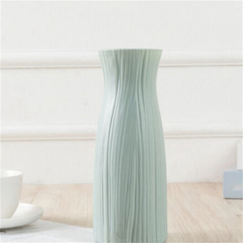Plastic Vase Geometric Ceramic Flower Pot Basket Home Room Decor Modern - 图片 4