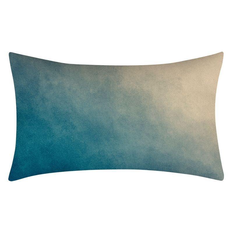 Cross-Border Popular Selling Pillow Cover Teal Blue Duck Blue Green Home Decoration Cushion Lumbar Cushion Cover - Image 7