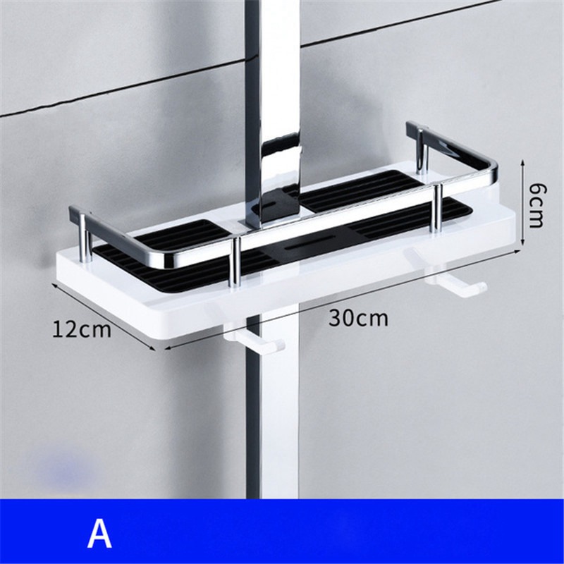 Bathroom Shelf Shower Pole Caddy Rack Storage Organiser Tray Holder Accessories. - 图片 5