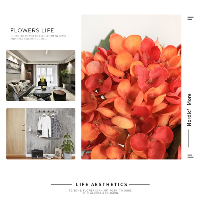 ARTIFICIAL FLOWERS FAUX SILK HYDRANGEA FAKE FLORAL PLANT WEDDING PARTY DECOR - Image 6