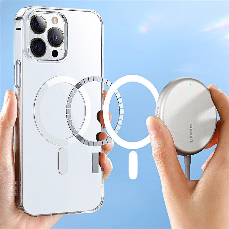 Transparent Magnetic Phone Case for iPhone 13 Pro Max 13pro Wireless Charging Cover For iPhone 12 12 Pro Max Magnet Case - Image 7