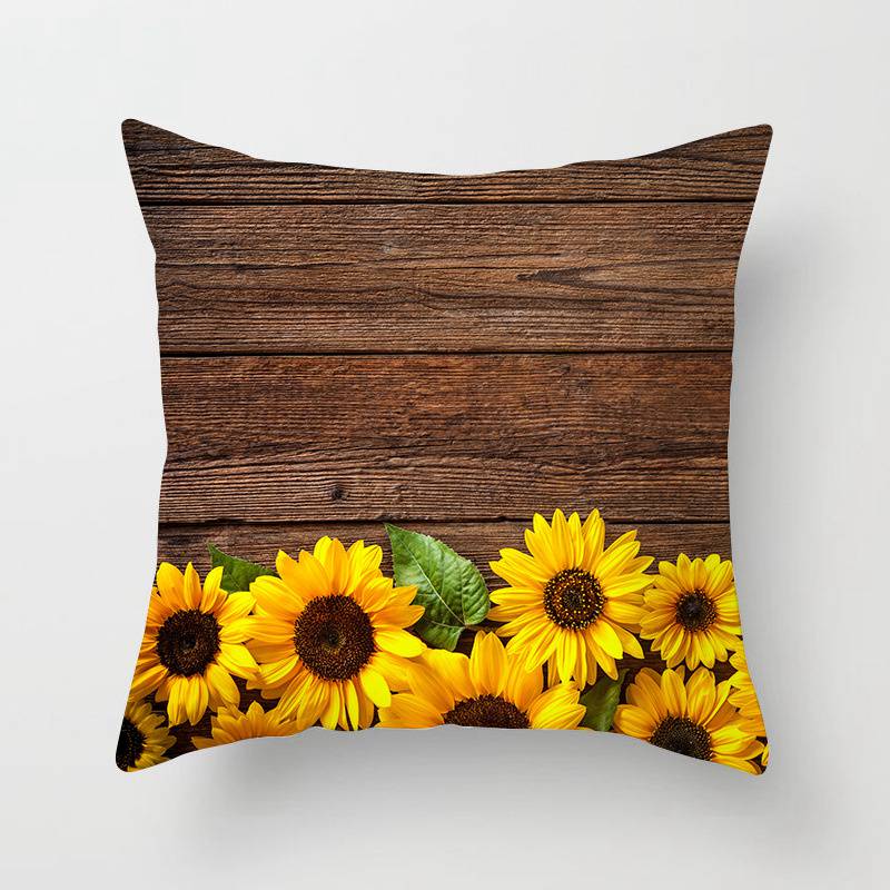 Spring and Summer New Sunflower SUNFLOWER Pillow Cover Home Sofa Cushion without Core Flower Cushion Cover - Image 6