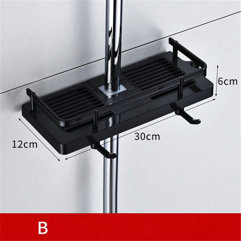 Bathroom Shelf Shower Pole Caddy Rack Storage Organiser Tray Holder Accessories. - 图片 7