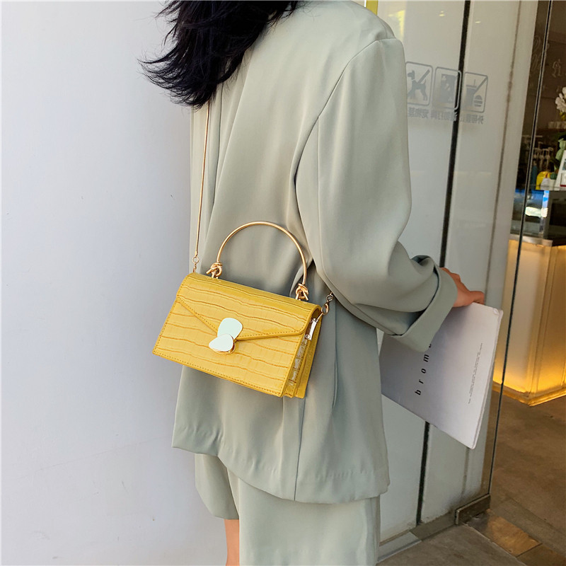Stone pattern PU Leather Crossbody Bags For Women 2024 Mini Shoulder Messenger Bag With Metal Handle Lady Travel Totes - 图片 7
