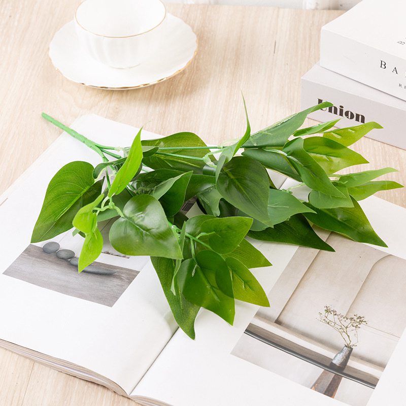 Artificial Plants Green Apple Eyebrow Leaves Flower Arrangement Accessories Simulation Plant Leaf Garden Hotel Decoration Floral - Image 7