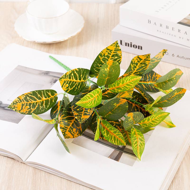 Artificial Plants Green Apple Eyebrow Leaves Flower Arrangement Accessories Simulation Plant Leaf Garden Hotel Decoration Floral - Image 8