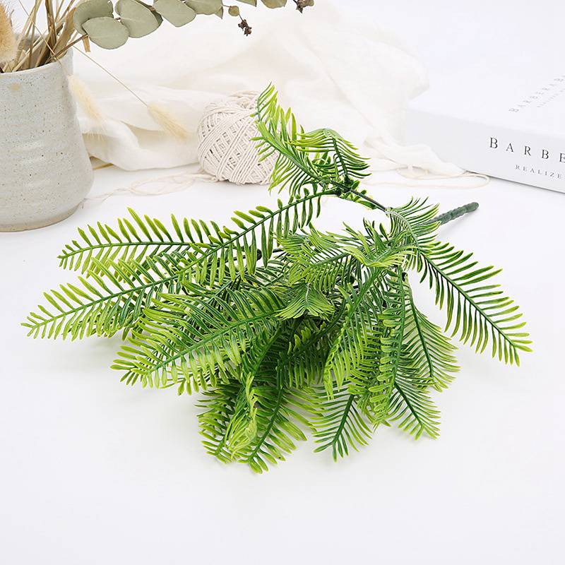 Artificial Plants Green Apple Eyebrow Leaves Flower Arrangement Accessories Simulation Plant Leaf Garden Hotel Decoration Floral - Image 9