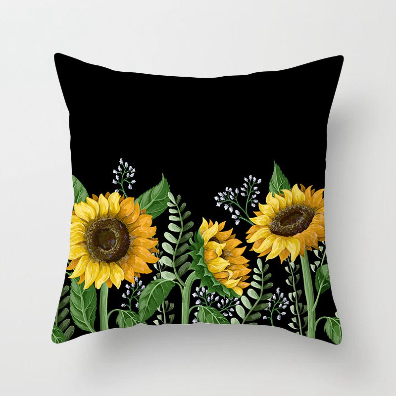 Spring and Summer New Sunflower SUNFLOWER Pillow Cover Home Sofa Cushion without Core Flower Cushion Cover - Image 10