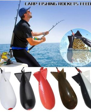 Carp Fishing Rocket Feeder Large Small Spod Bomb Float Lure Bait Holder 2 Size Pellet Rockets Feeders Position Gear Accessories