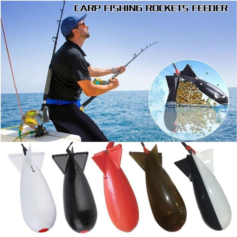 Carp Fishing Rocket Feeder Large Small Spod Bomb Float Lure Bait Holder 2 Size Pellet Rockets Feeders Position Gear Accessories